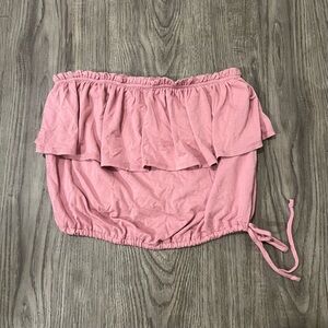 abercrombie and fitch tube top nwot M blush pink